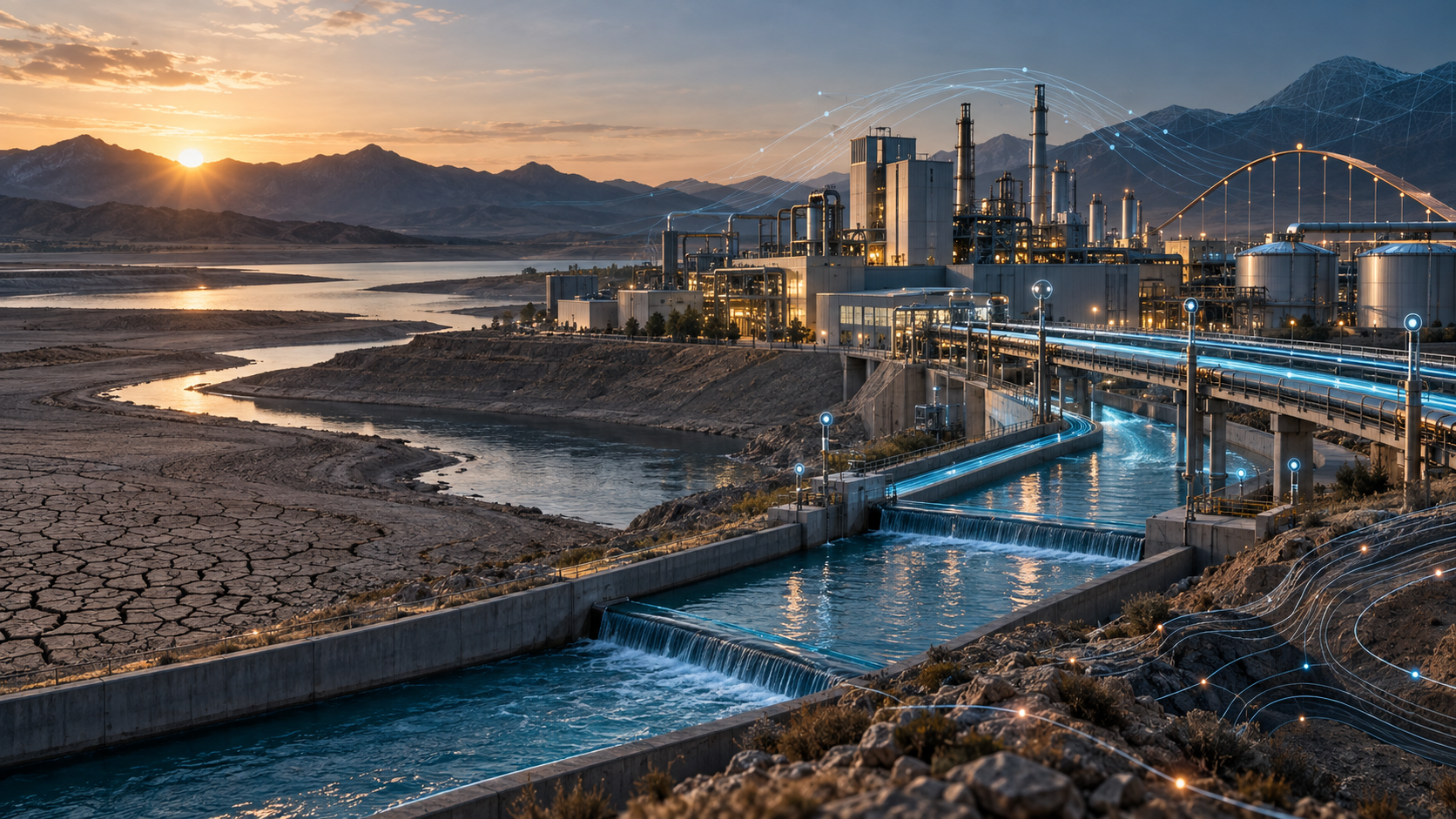 The Cost of a Dry Tap: Industrial Savings in Water-Risk AI Valuation