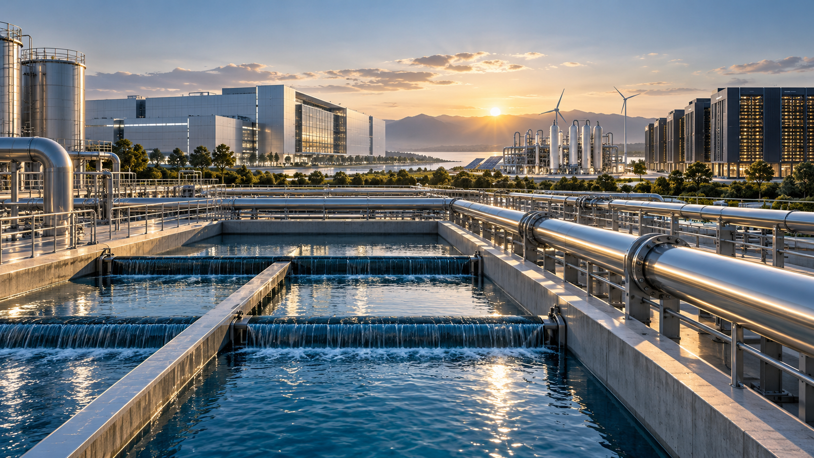 Water as an Industrial Input: Contracting Reuse for Chips, Hydrogen and Compute