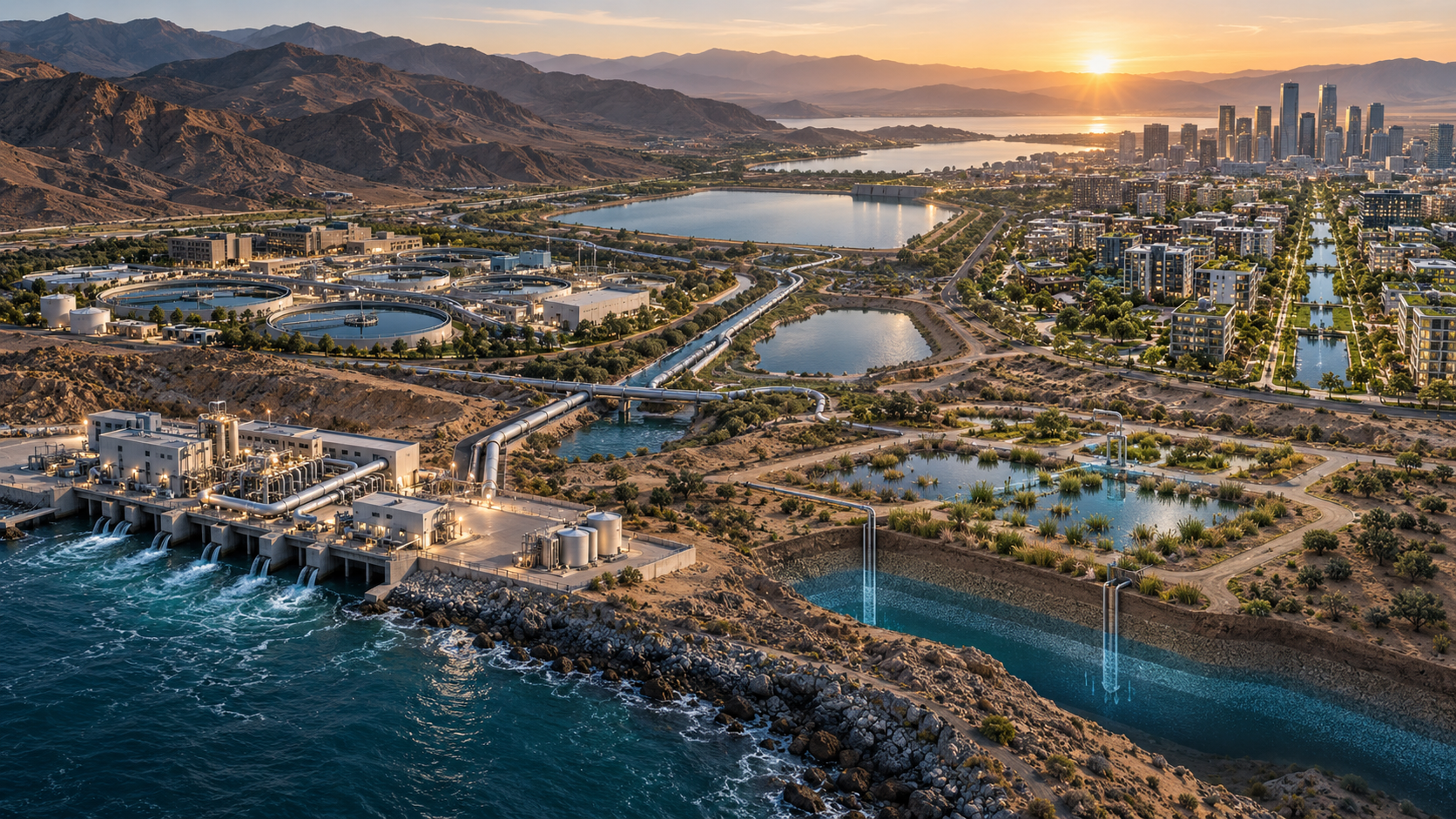 Four Ways through a Drought: Comparing Desalination, Reuse, Recharge and Conservation