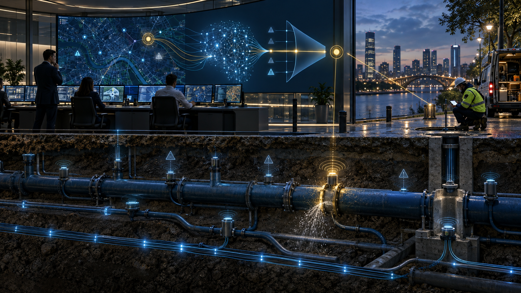 Does the Alert Find the Leak? AI Detection and False-Positive Economics