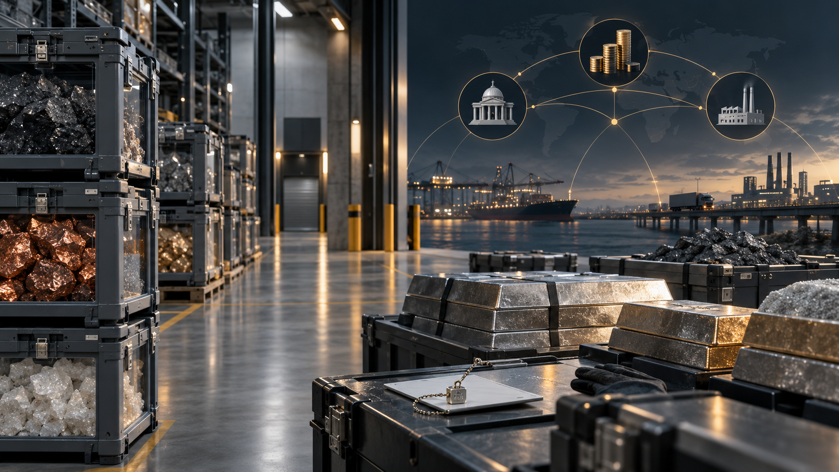 Stockpile without Stranding Capital: Public-Private Mineral Inventory