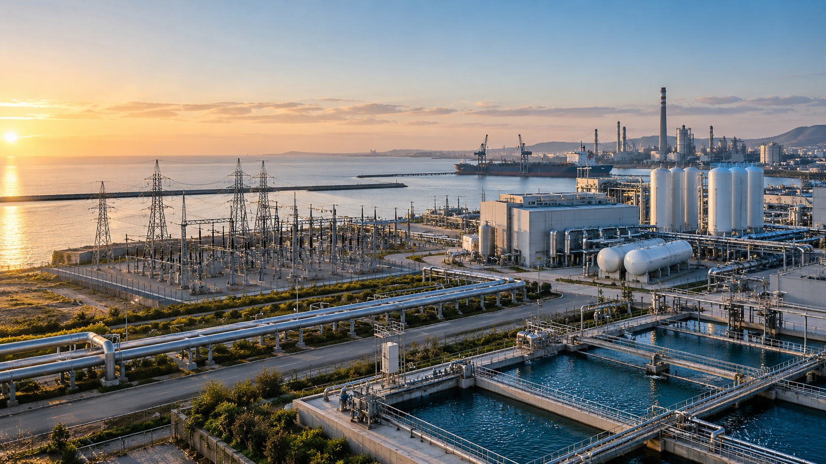 Build the Shared Backbone: Hydrogen, Carbon, Water and Power Hubs