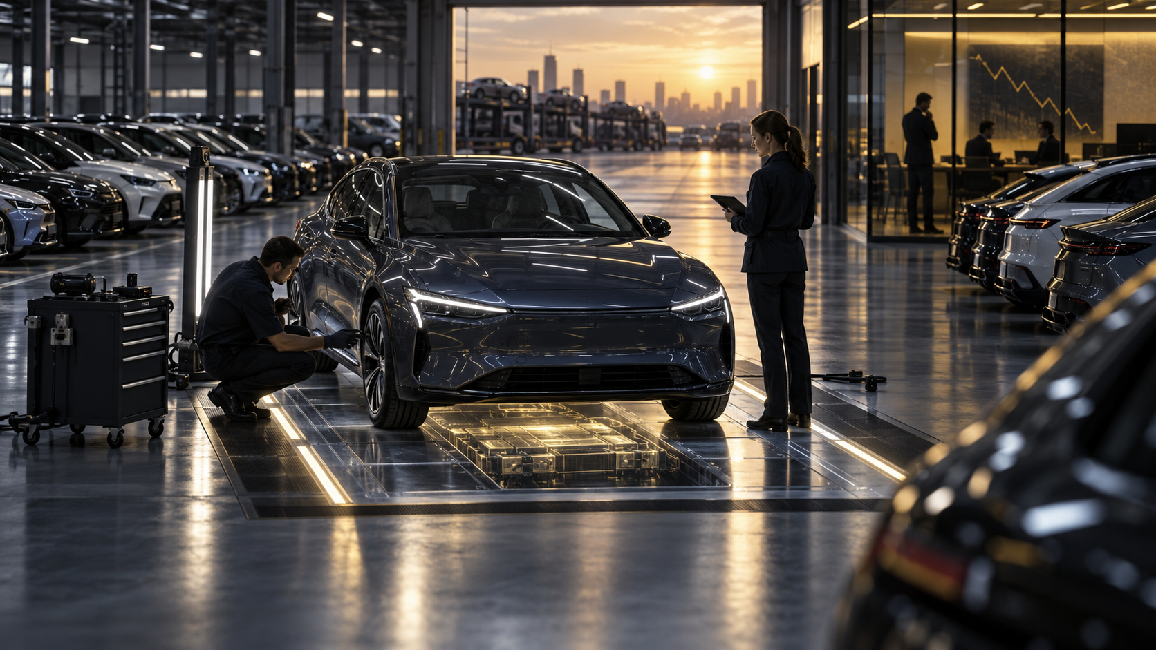 The Used EV Price Signal: Residual-Value Risk for Lenders and Lessors