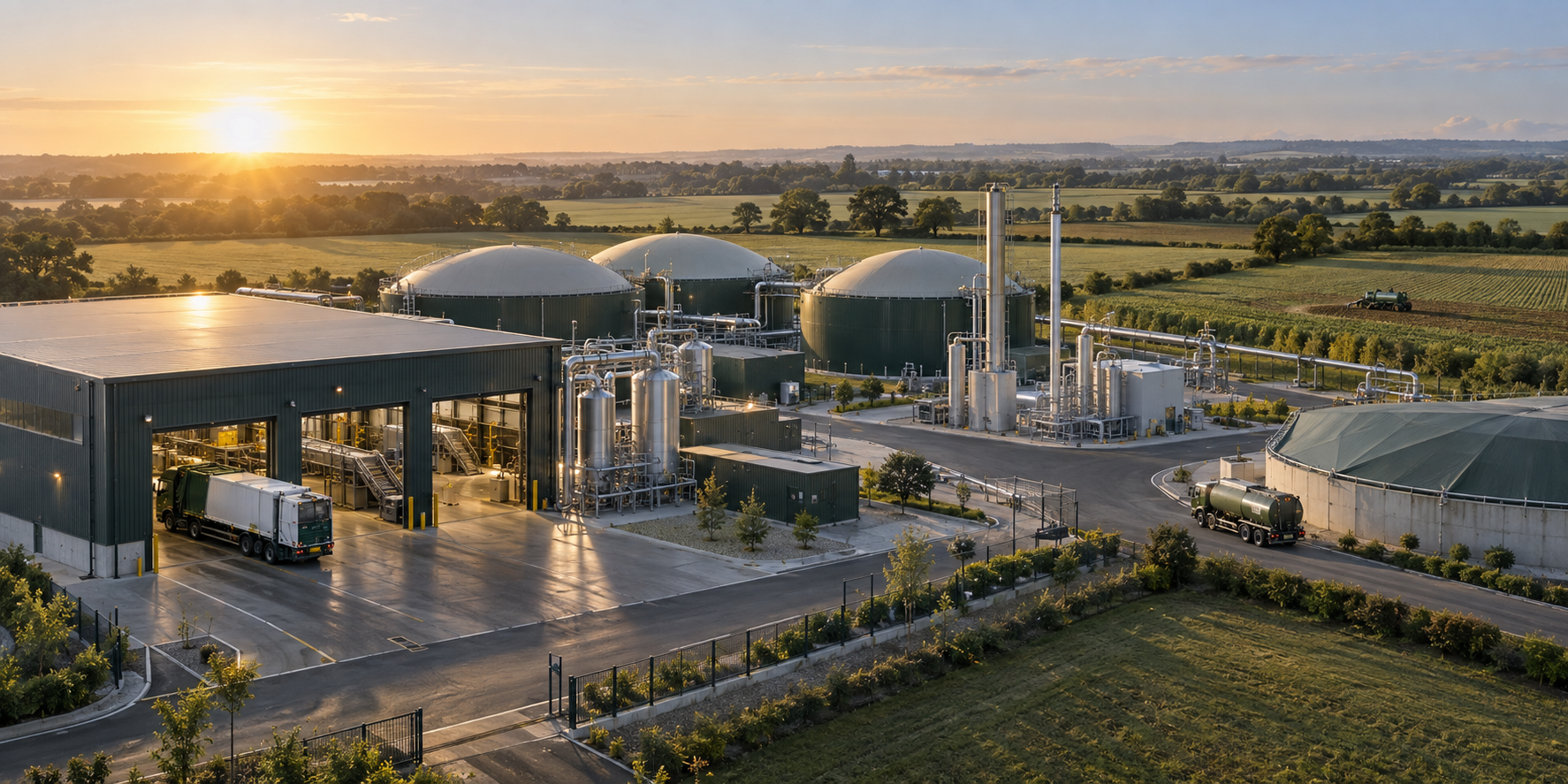 Food Waste into Three Revenues: Treatment, Energy and Fertiliser