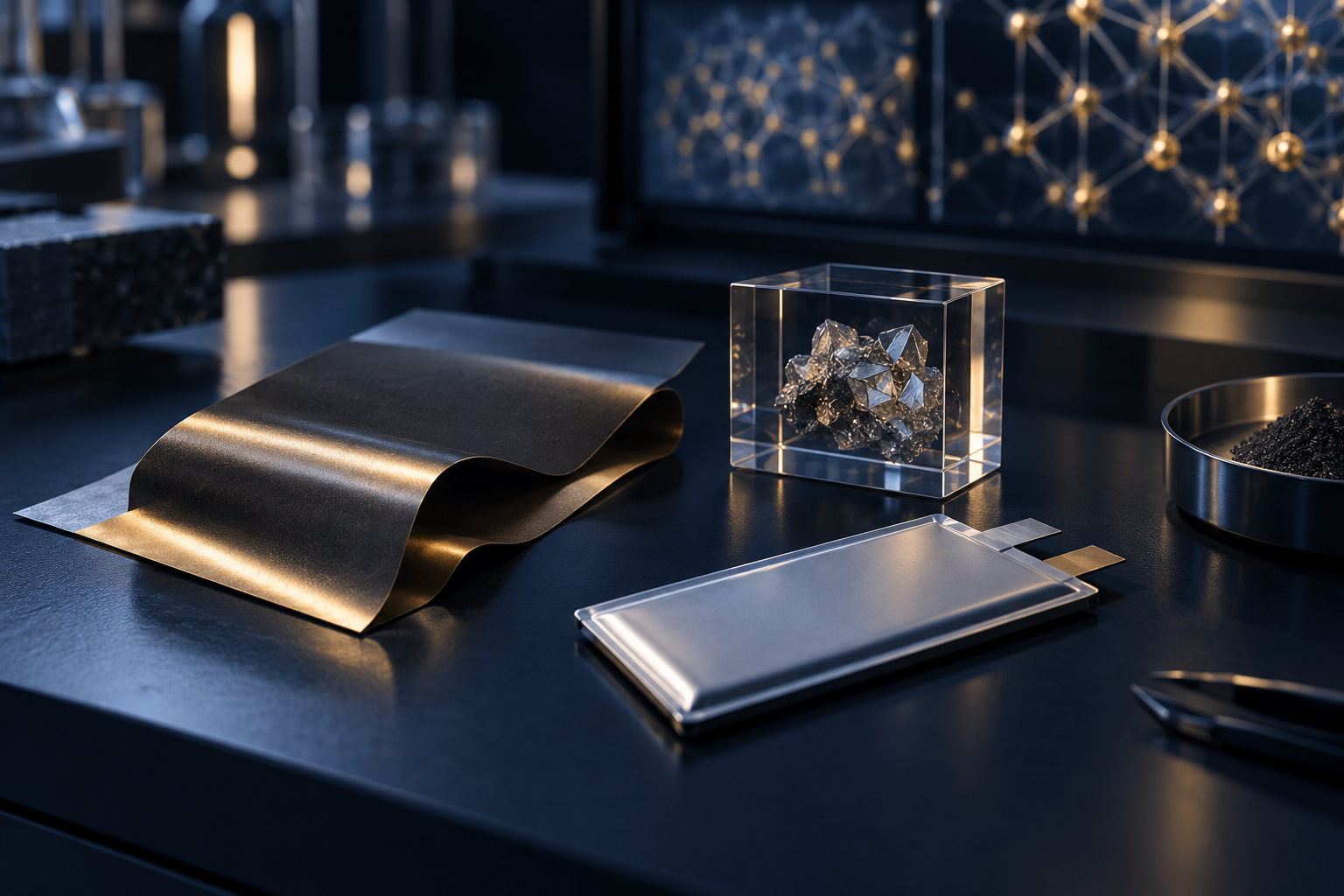 Battery Materials before Scale: Pricing Quantum IP