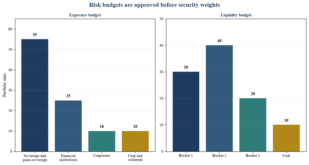 Figure 5. Hypothetical 100-unit GCC local-currency risk budget