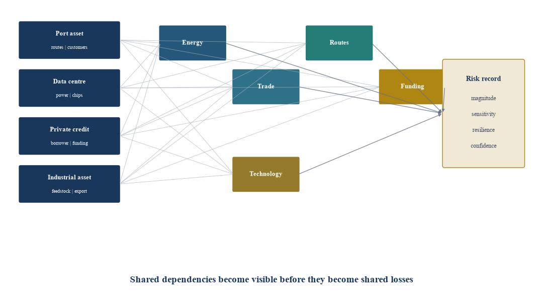 Figure 3. From asset records to a portfolio factor ledger