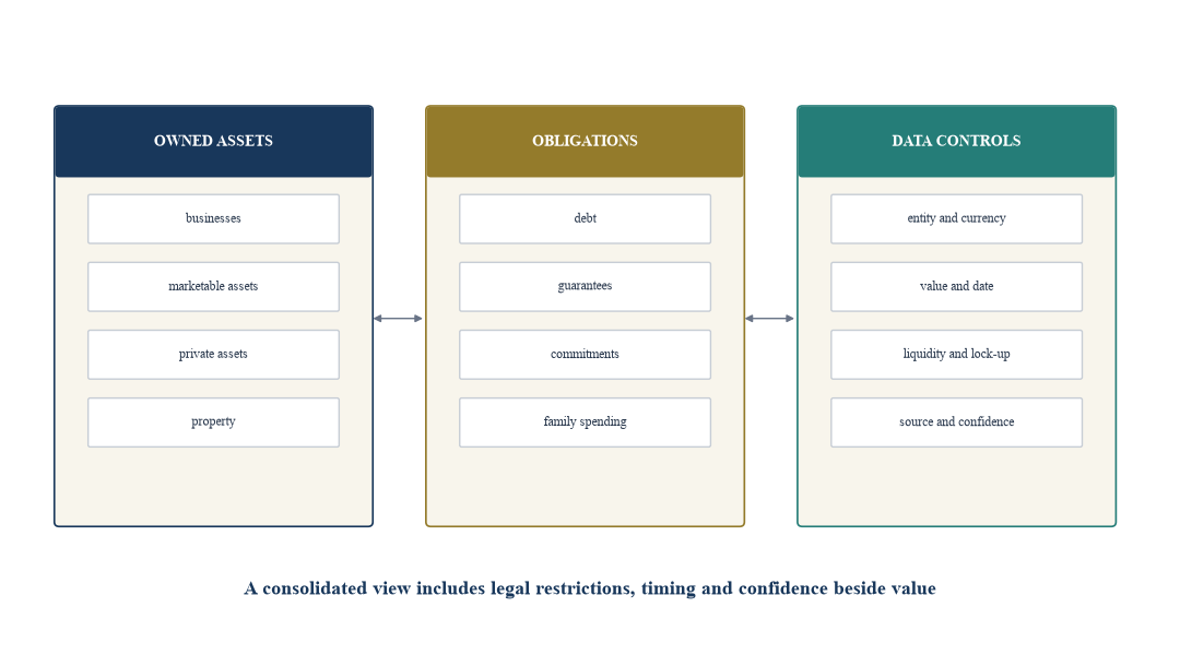 Figure 3. Consolidated family balance-sheet architecture