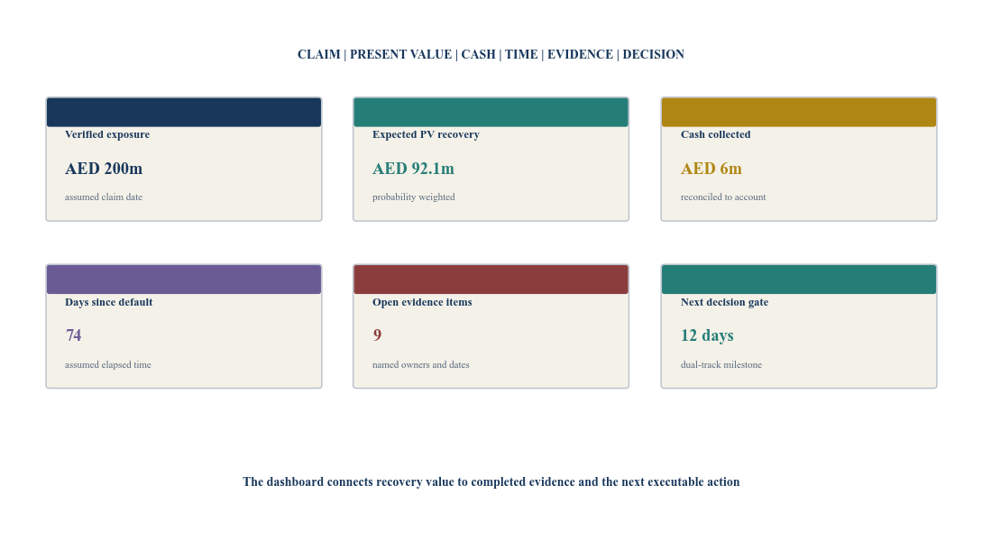 Figure 6. Hypothetical Gulf recovery dashboard