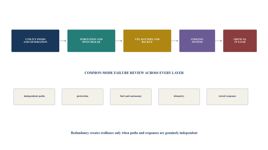 Figure 4. End-to-end power resilience architecture