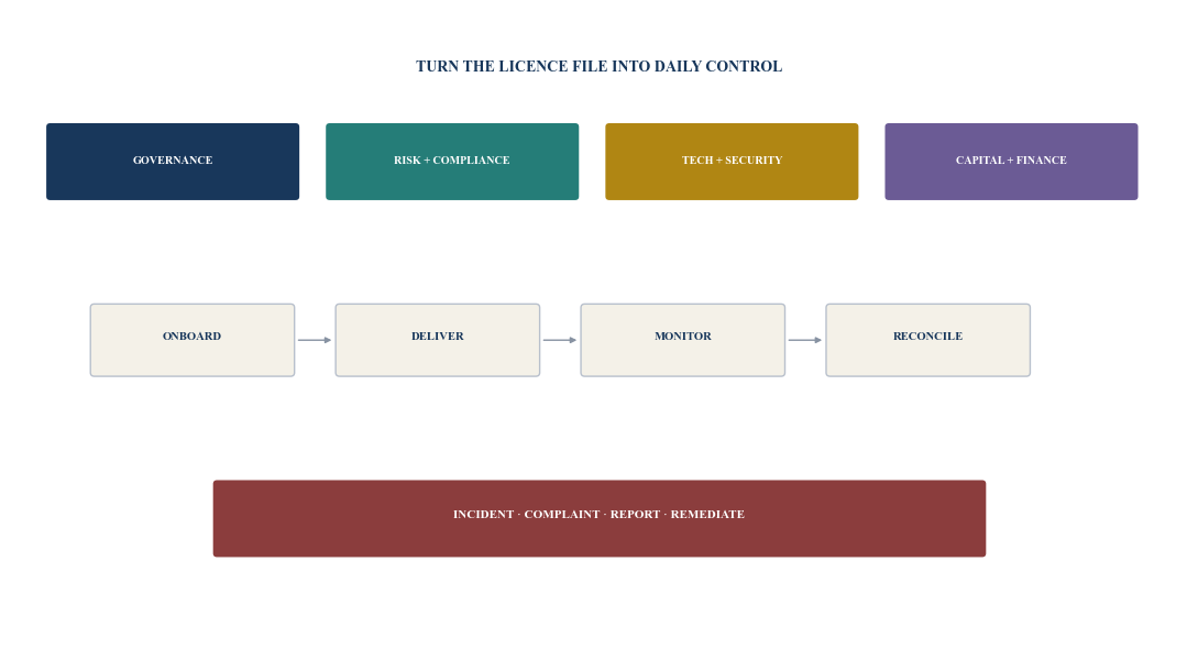 Figure 4. Post-authorisation operating architecture