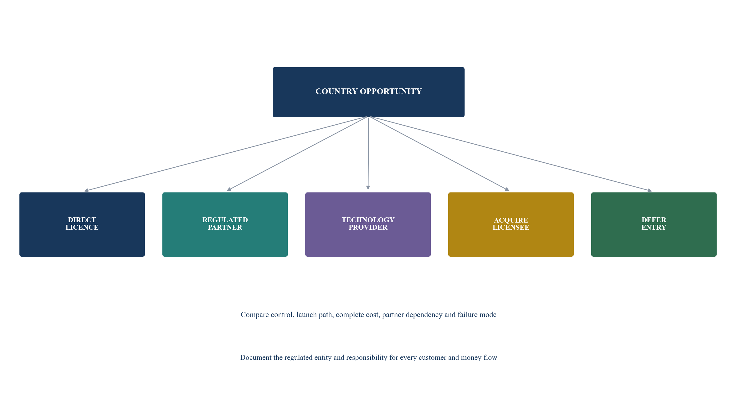 Figure 3. Country market-entry architecture