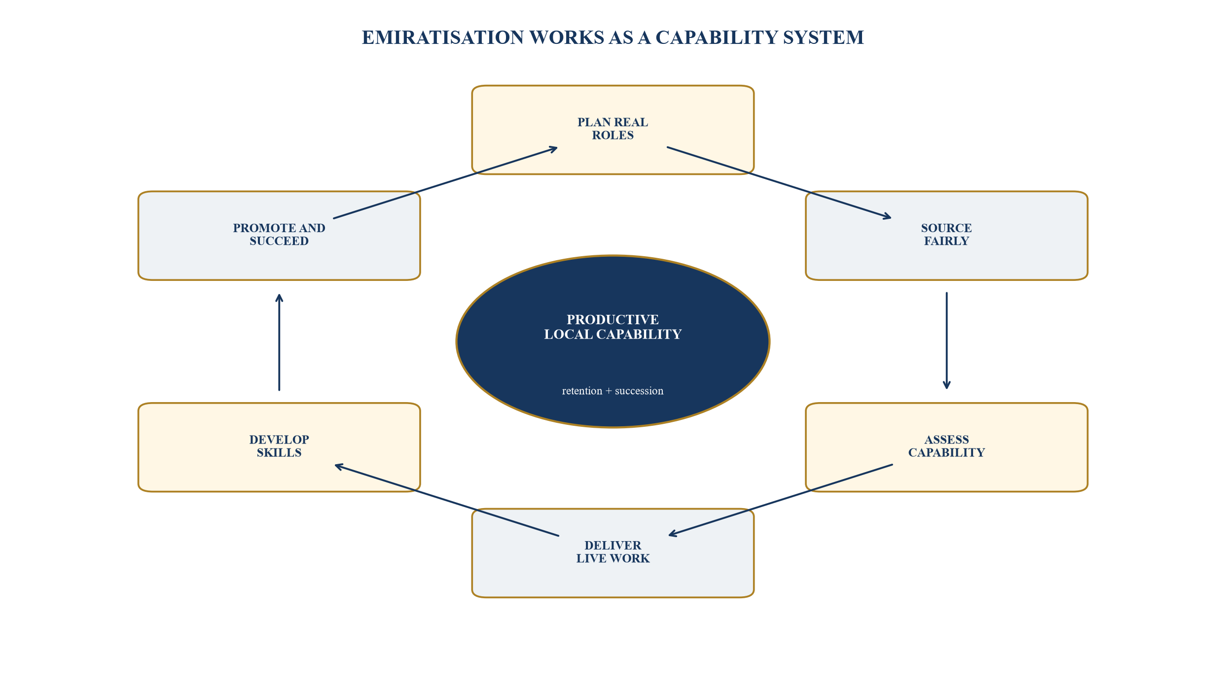 Figure 5. Local-capability and leadership flywheel
