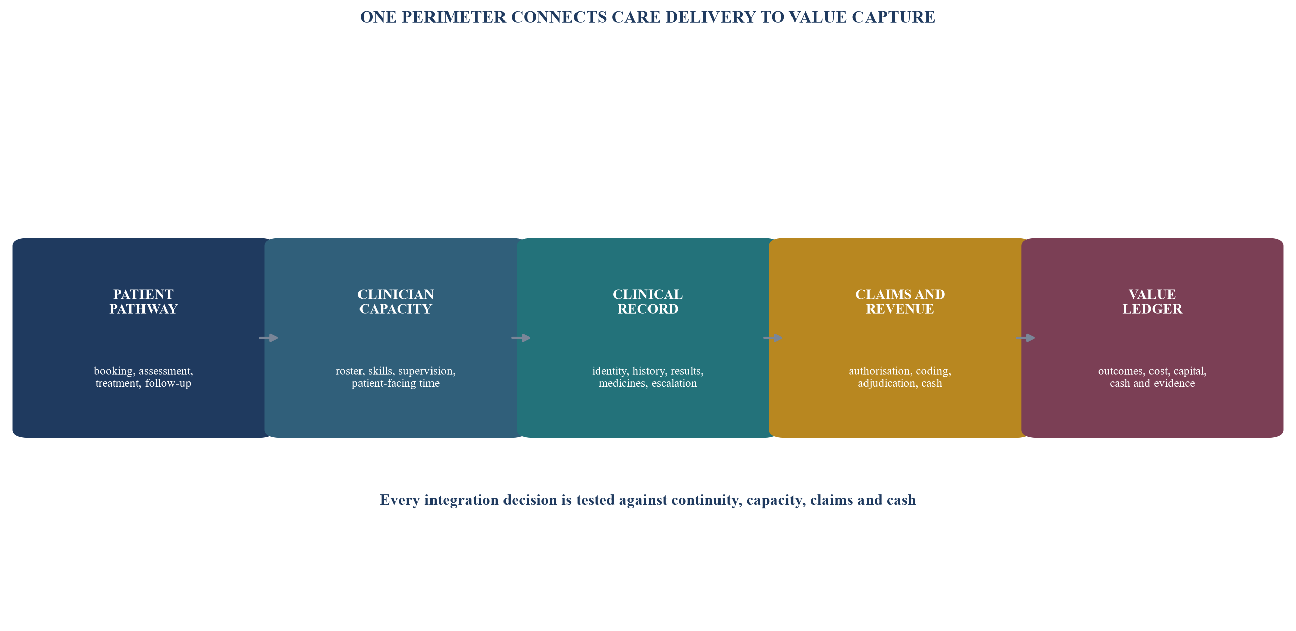 Figure 1. The care-and-cash integration perimeter