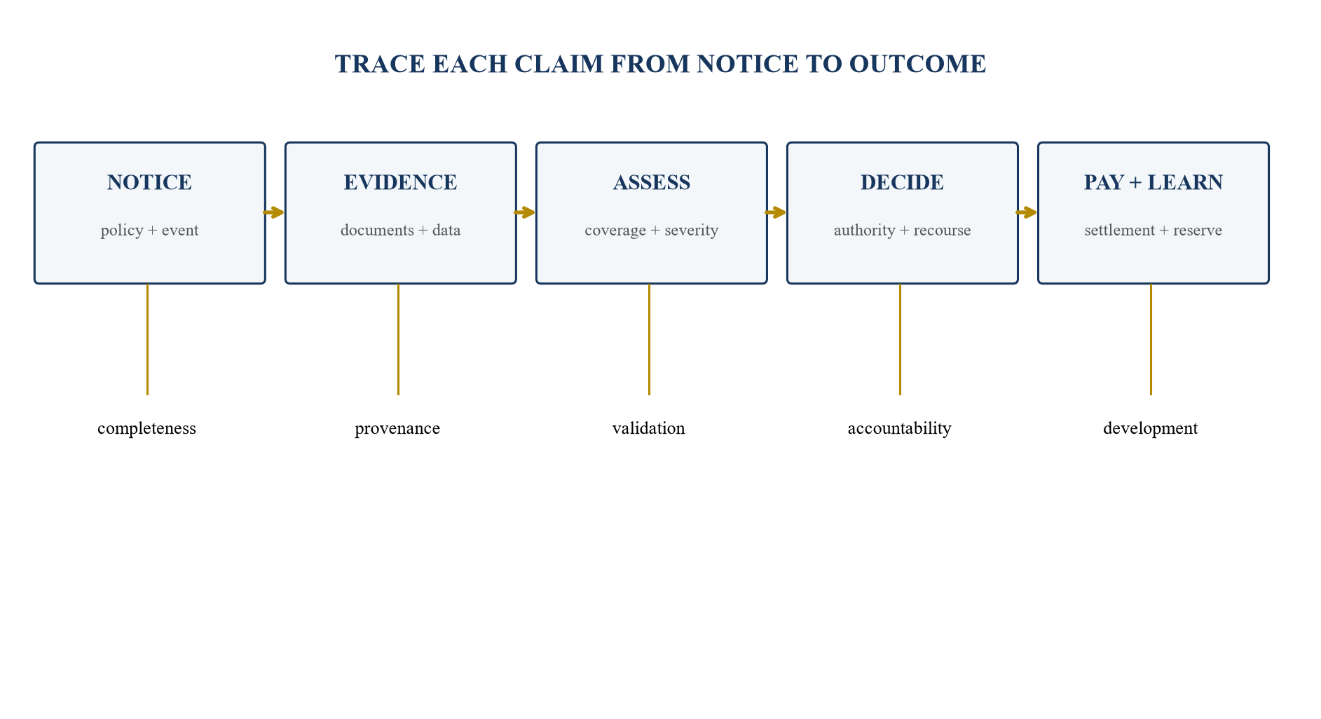 Figure 1. Claims evidence workflow