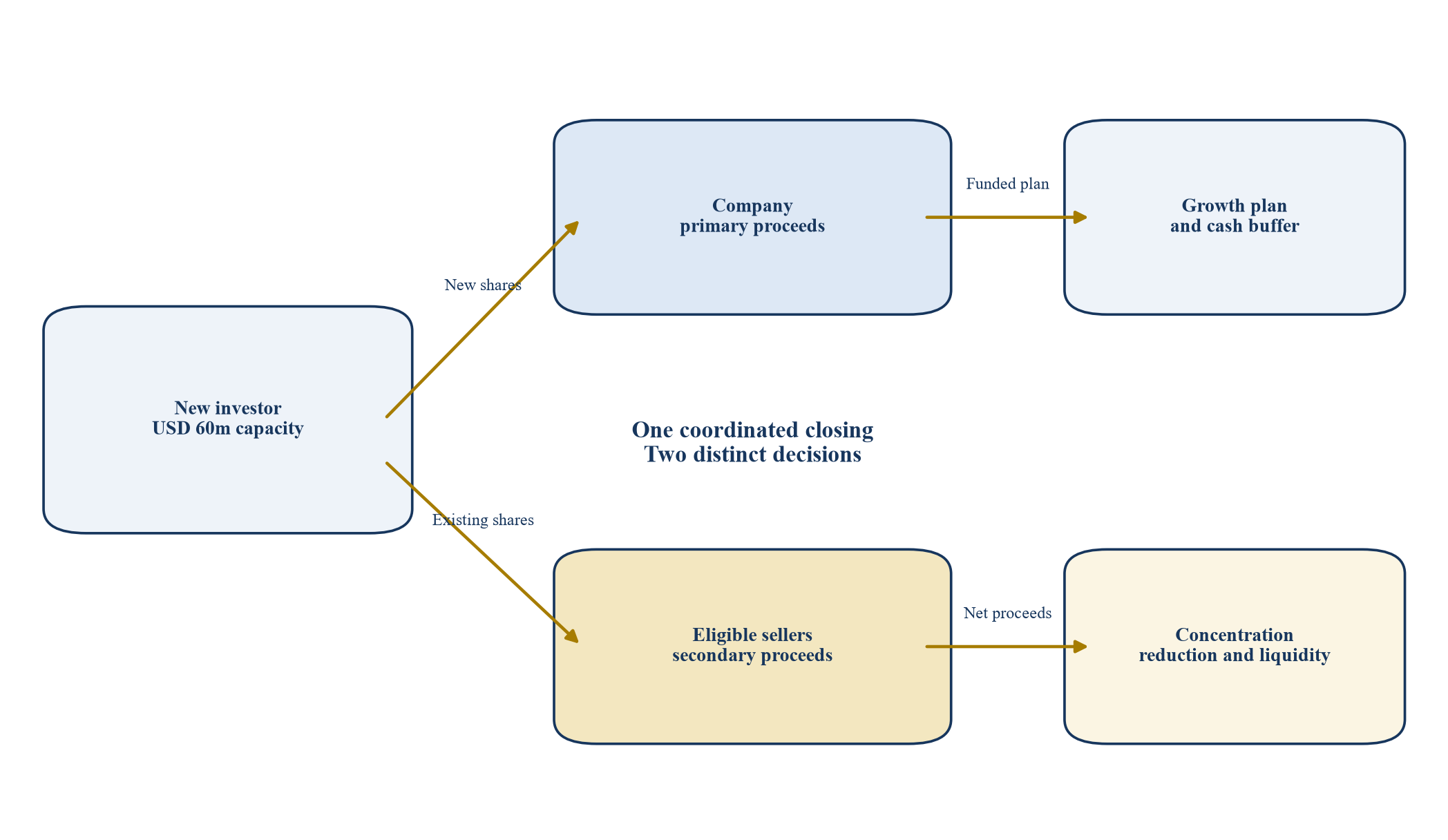 Figure 1. Proposed primary and secondary transaction map