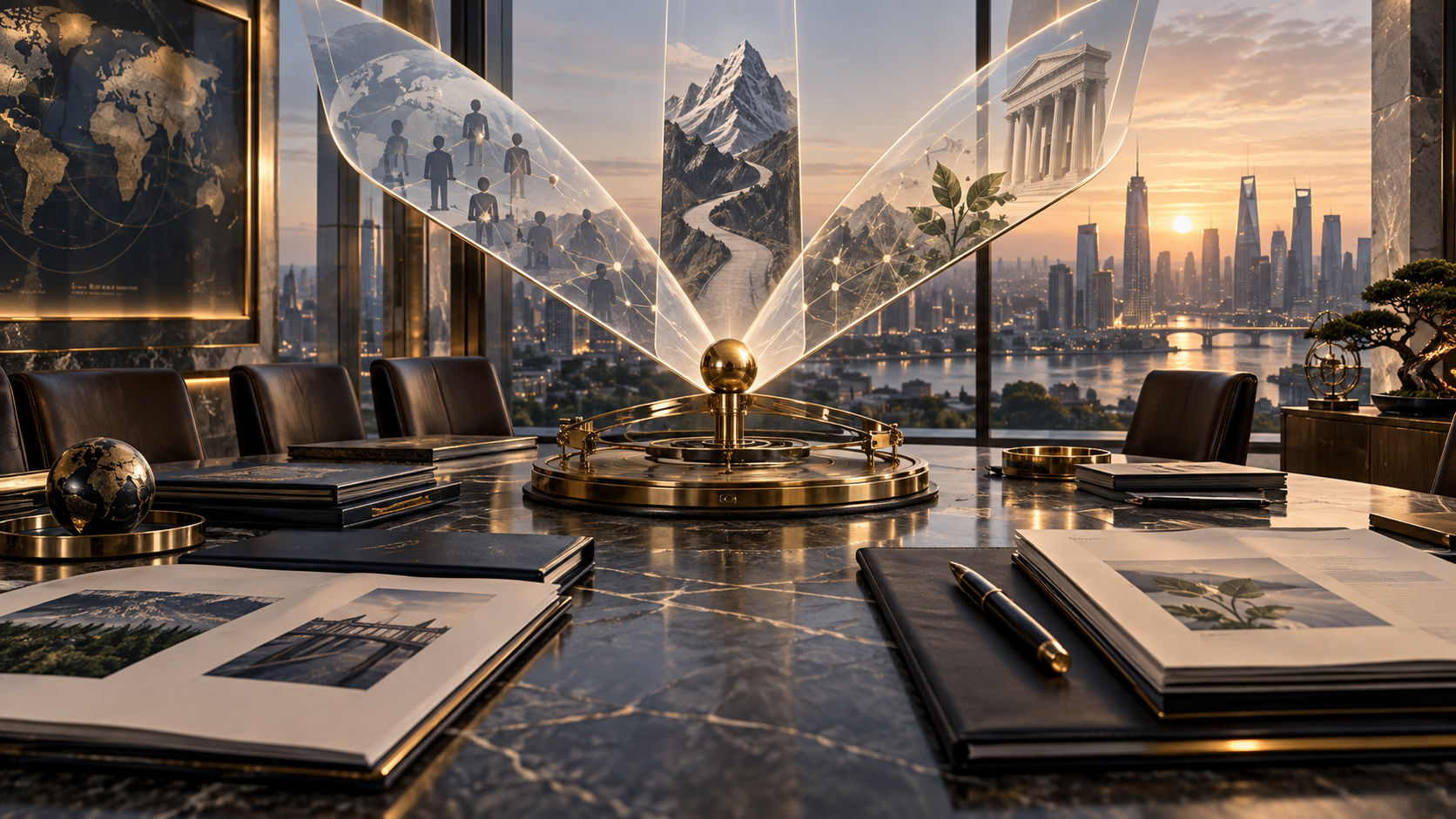 An institutional investment committee reviews a calibrated manager-selection system connecting attribution, team stability, sourcing, valuation and aligned incentives.