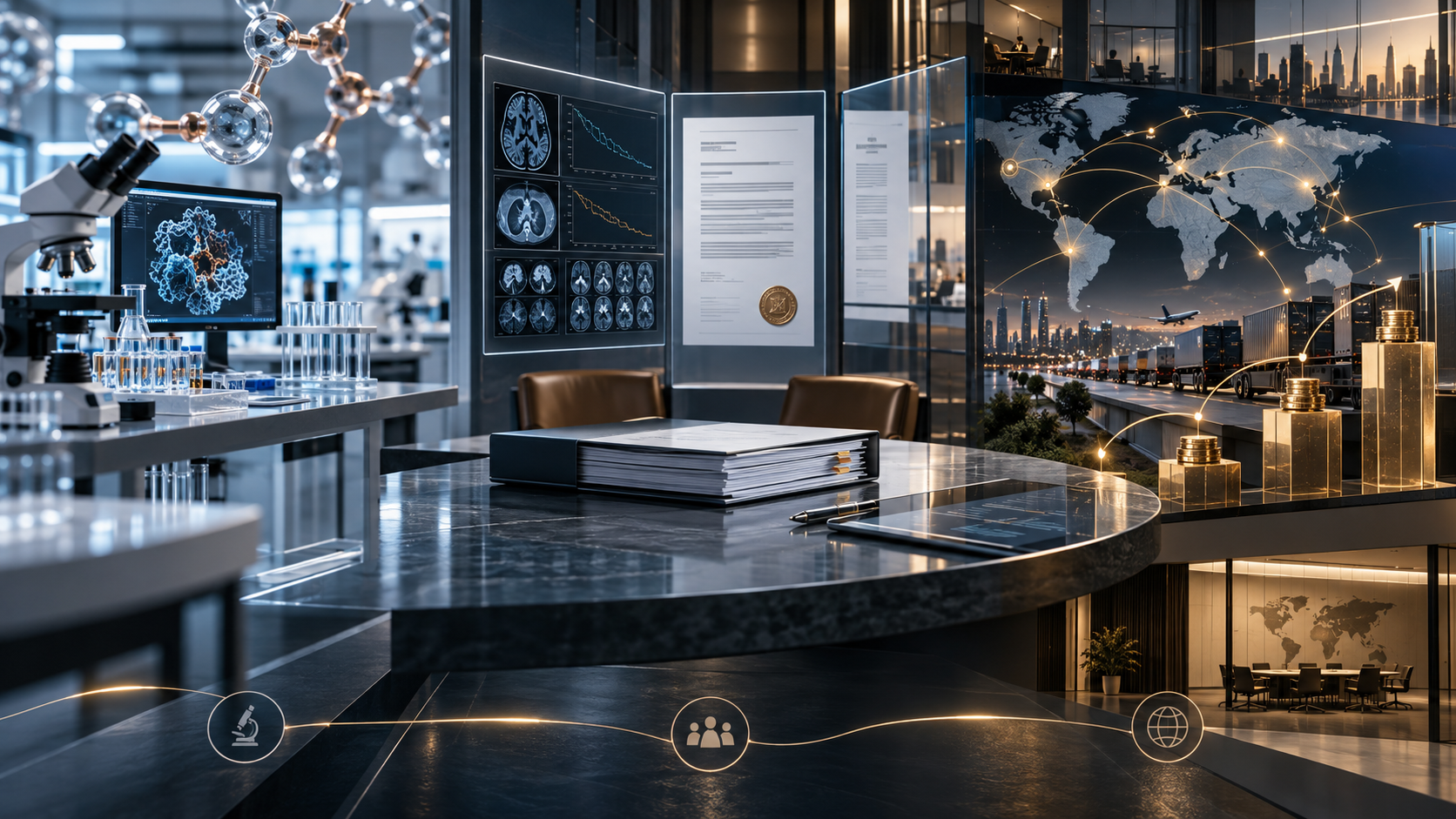A life-sciences licensing transaction connecting laboratory evidence, clinical development, territory rights and structured payments.