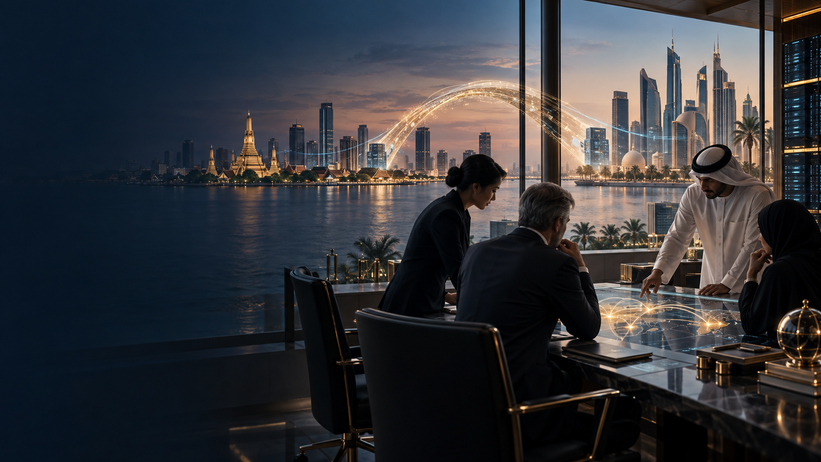 A secure digital-finance corridor connects Southeast Asian FinTech operations with GCC financial institutions.
