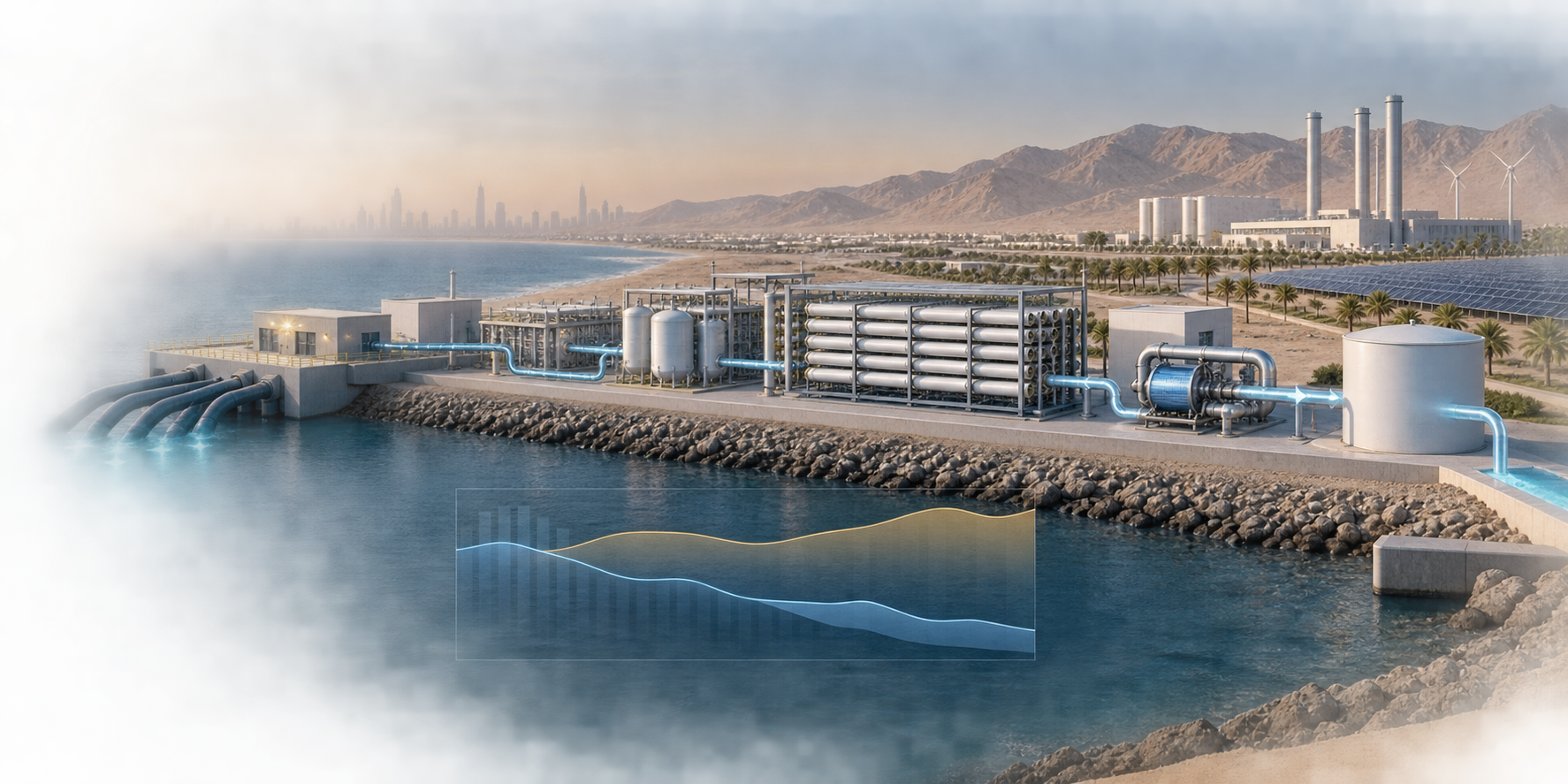 Les usines d'osmose inverse GCC relient les conditions de l'eau de mer, les performances des membranes, l'intensité électrique, la répartition, la conception tarifaire et le financement de projets à long terme.