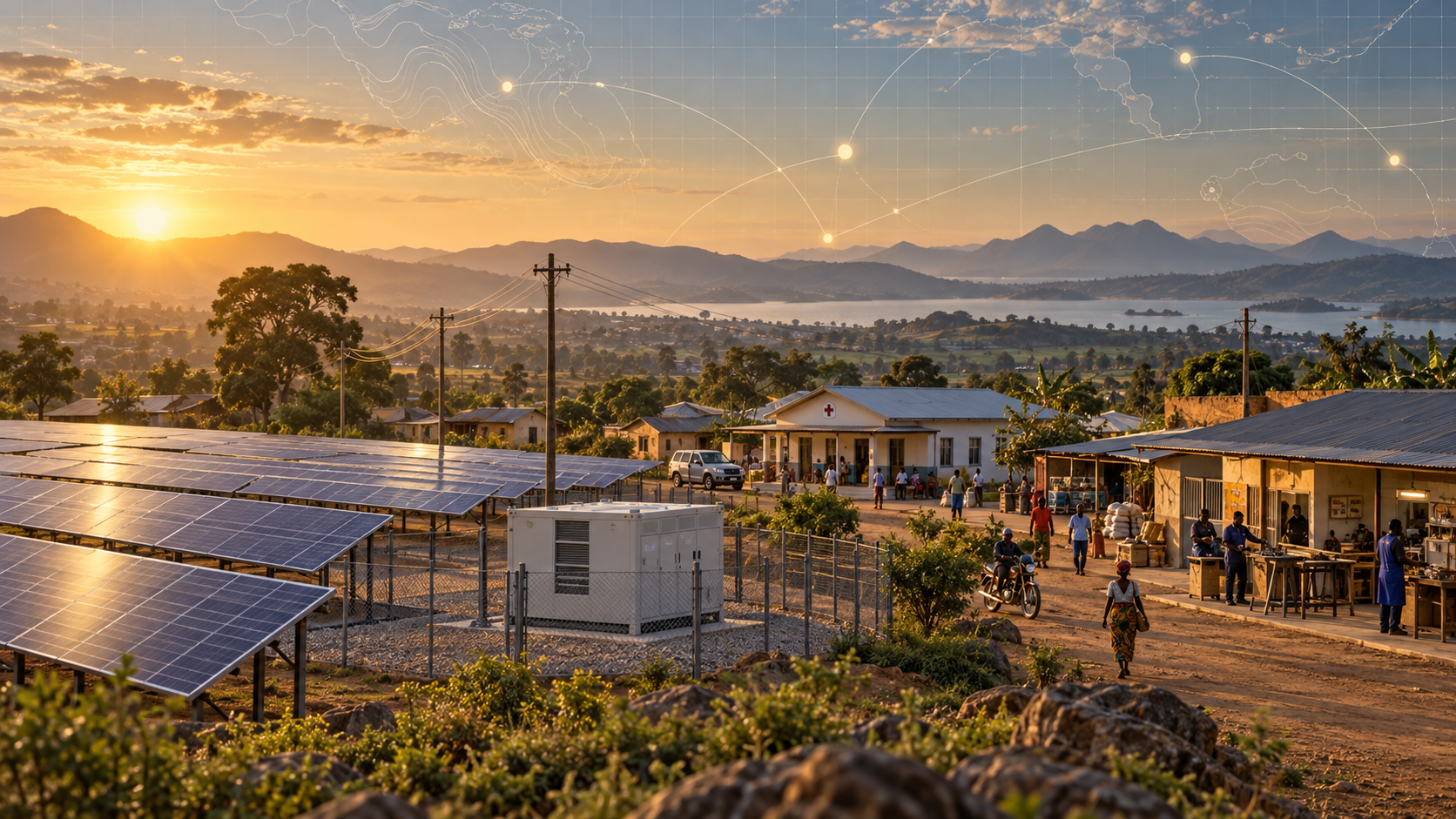 African mini-grid project finance connects geospatial demand evidence, site selection, phased capacity, affordability and portfolio cash flow.