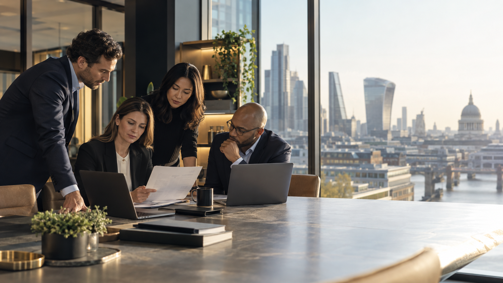 UK e-commerce transaction professionals review customer-data, fulfilment and systems-separation evidence in a modern retail workspace.