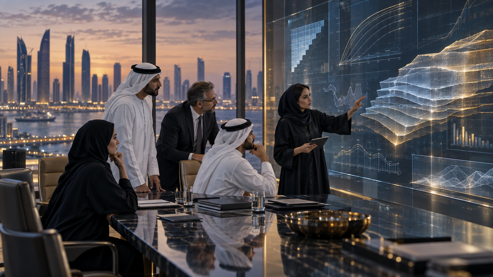 GCC insurance executives and actuarial specialists review claims cohorts, reserve adequacy and acquisition evidence.