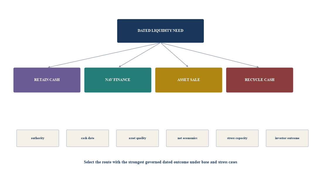 Figure 2. Route decision tree for portfolio capital