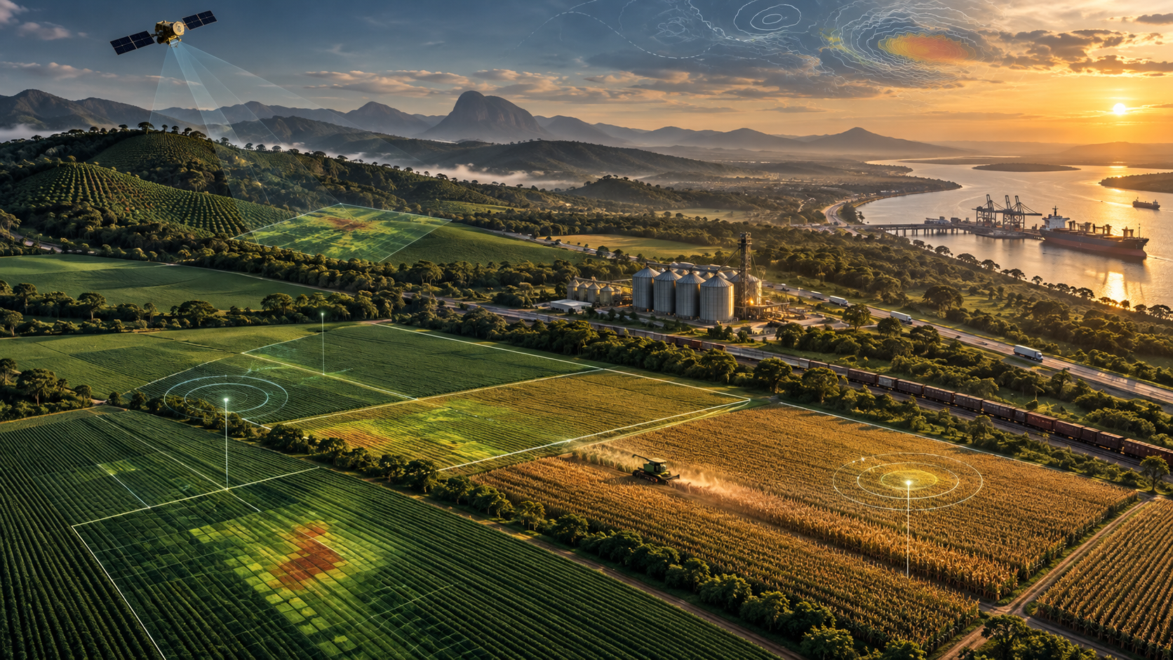Finanziers der Agrarindustrie verknüpfen Erntezustand, Wetter, Lager- und Abnahmenachweise mit saisonalen Grenzwerten, Reserven, Versicherungen und Rückzahlungen.