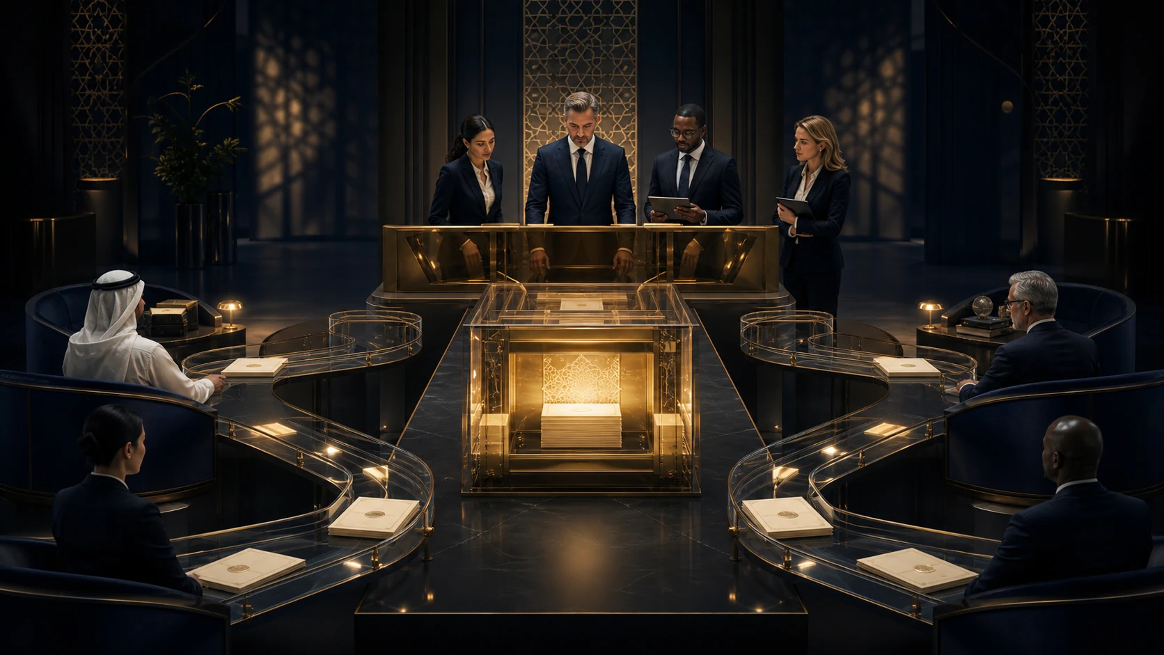 Fund managers routing approved evidence through a human review gate to institutional limited partners