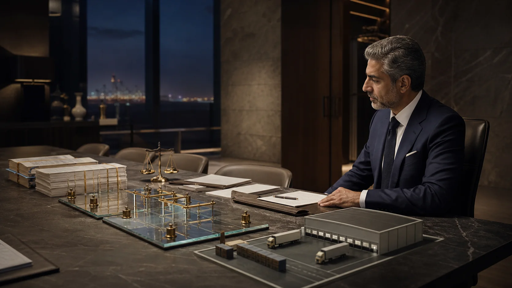 A Gulf family-business CFO reviews source ledgers, evidence gates and a controlled path to observed value