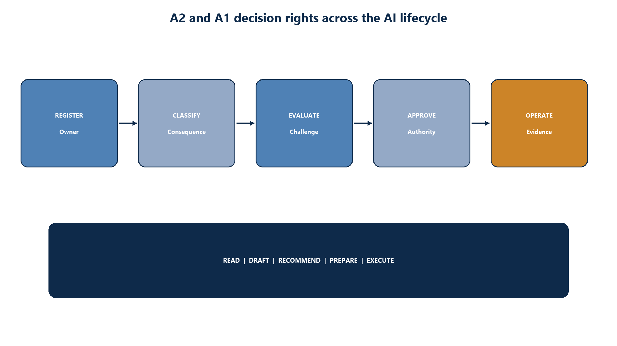 Figure 2. and decision rights across the AI lifecycle